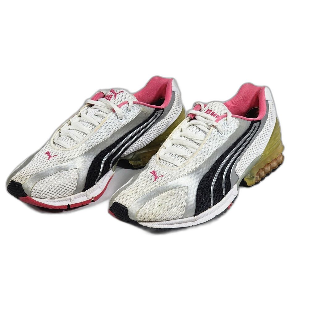 Puma Cell 182169-06 Women's White, Black, Pink RARE Running Shoes Size 7.5